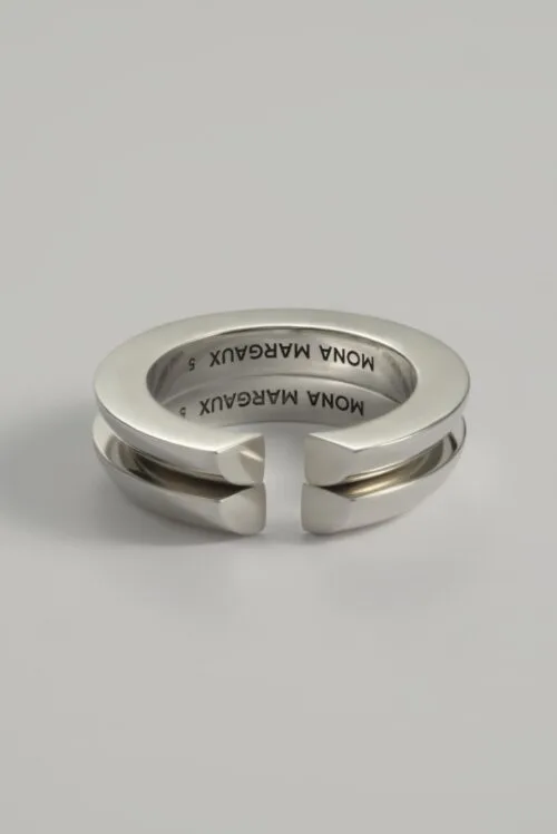 photo produit bague en argent demie fairmined