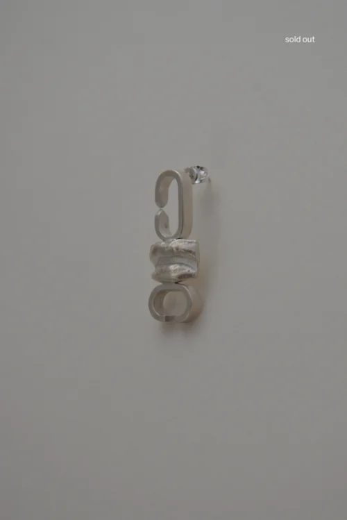 MONA MARGAUX + INCARNEM BOUCLE D'OREILLE n°2 - Argent upcyclé