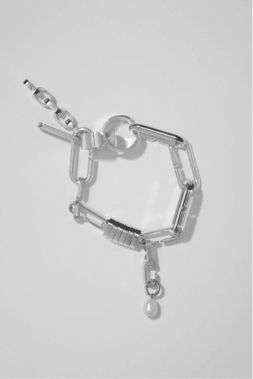 Bracelet en maille modulable en argent labelisé Fairmined